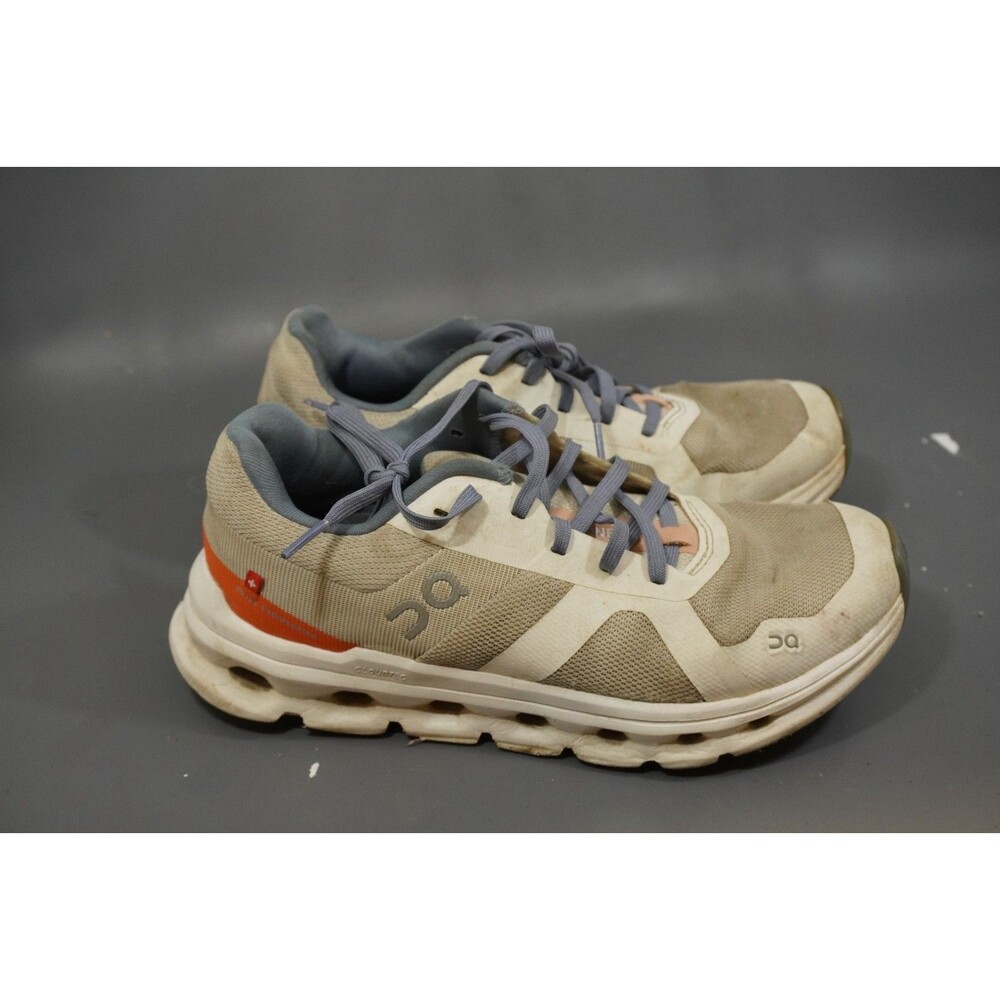 On Cloudrunner Women’s 6.5 Running Shoes Undyed White/Flame 46.98236